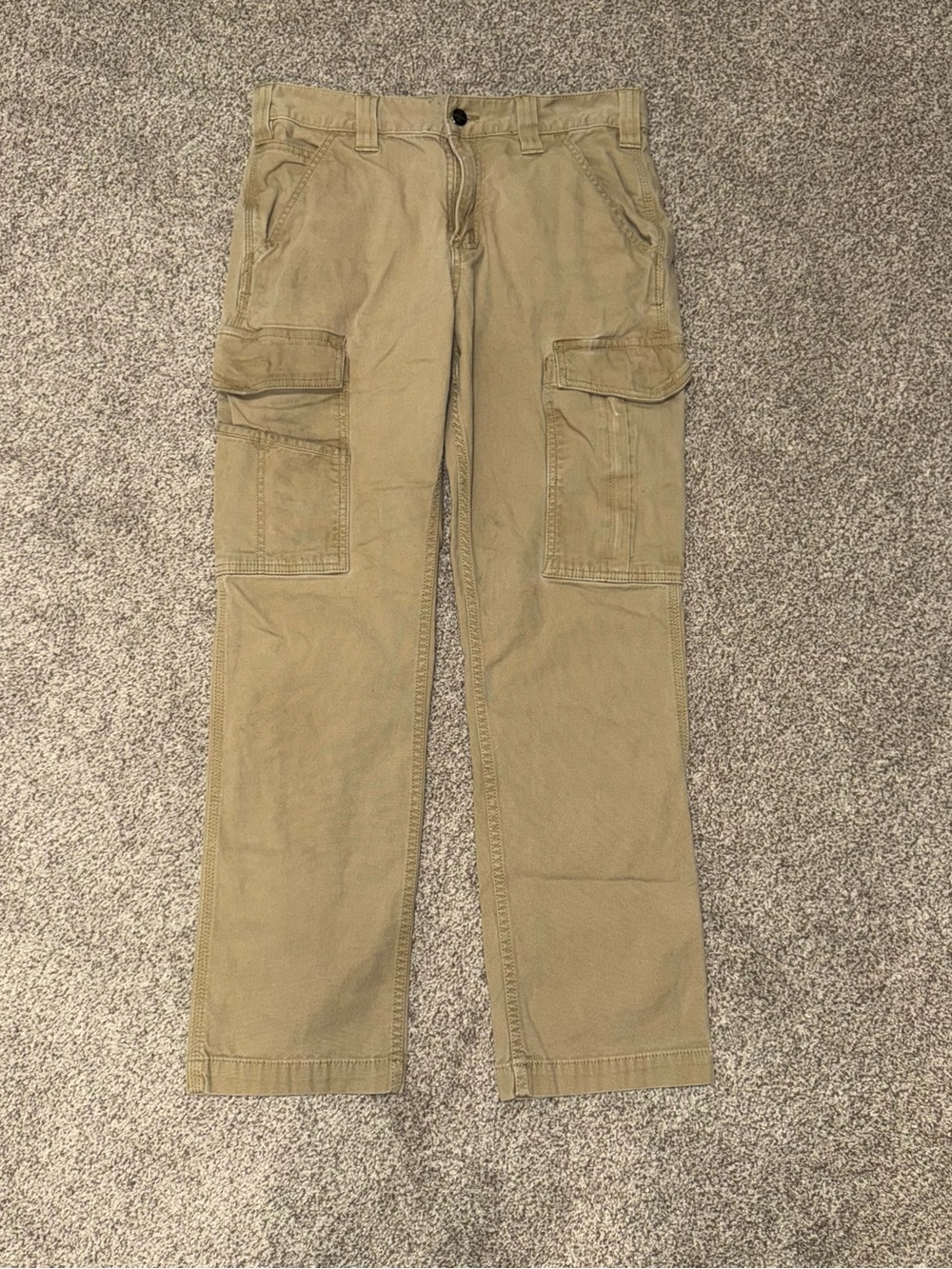 Carhartt Men's Tan Cargo Pants - Utility Pockets